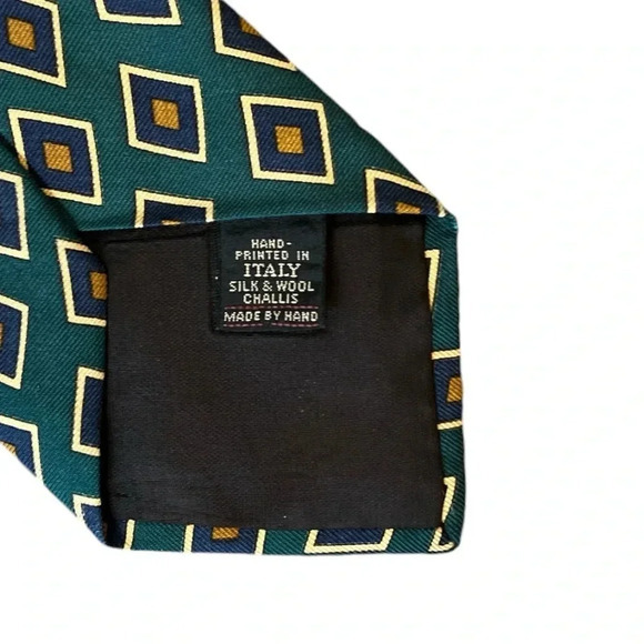 Vintage Ferrell Reed for Nordstrom Hand-Printed‎ in Italy Necktie - Picture 4 of 5